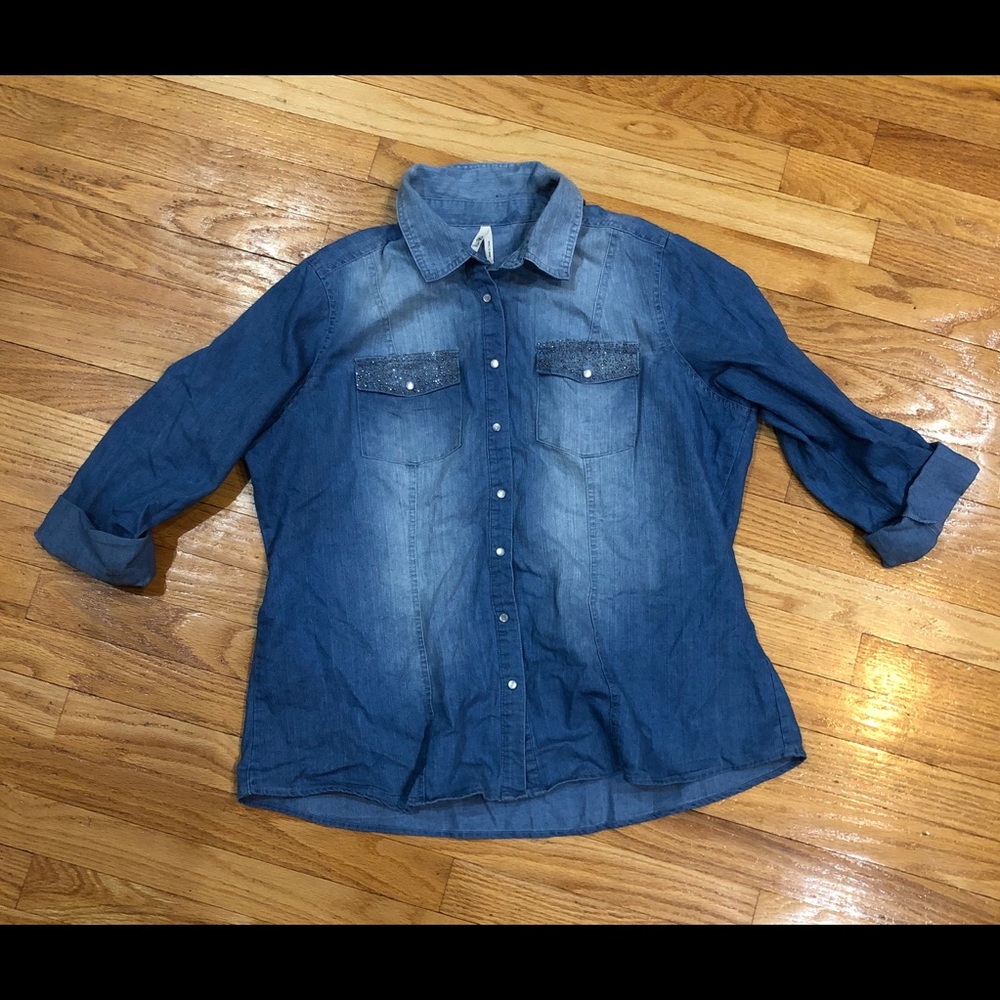 Jean Button Up Shirt